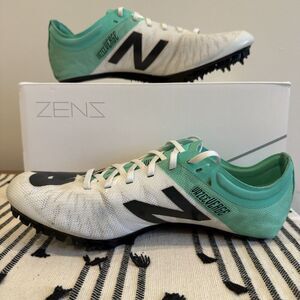 New Balance Racing Vazee Verge Women's Size 8 Track Shoes Teal White Black Read